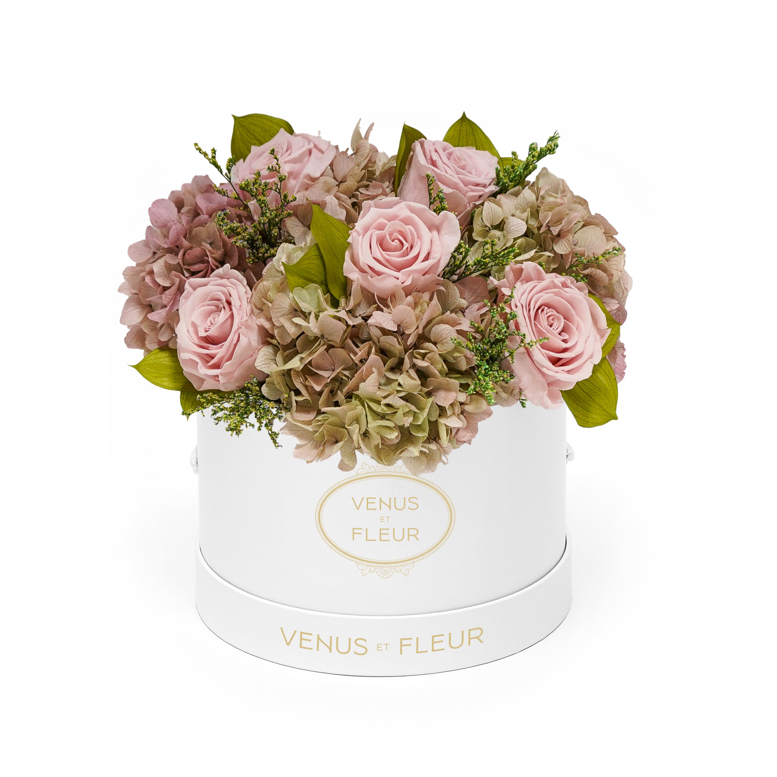 Small Round Roses & Hydrangeas